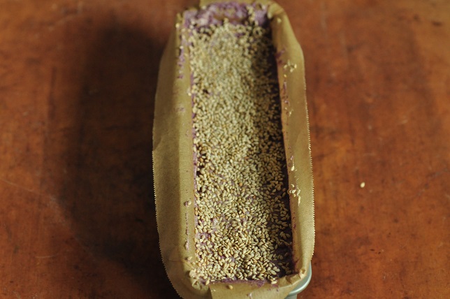 芝麻紫薯大理石磅蛋糕的做法 步骤15