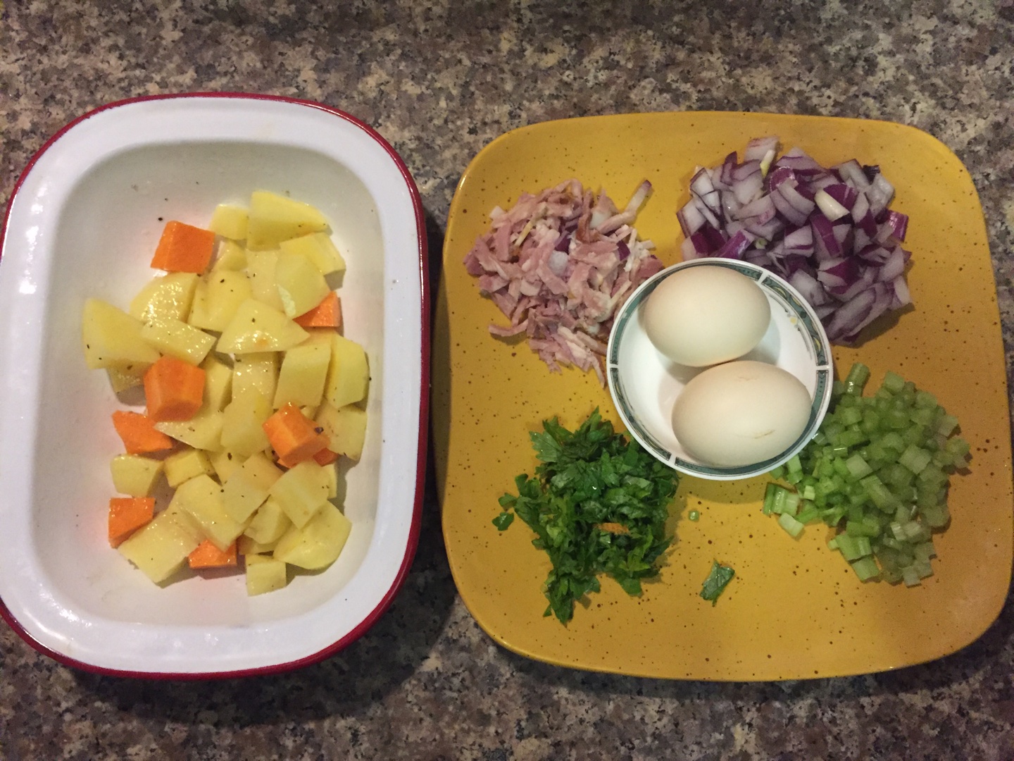 烤土豆時蔬烘蛋（低油脂）的做法 步骤1