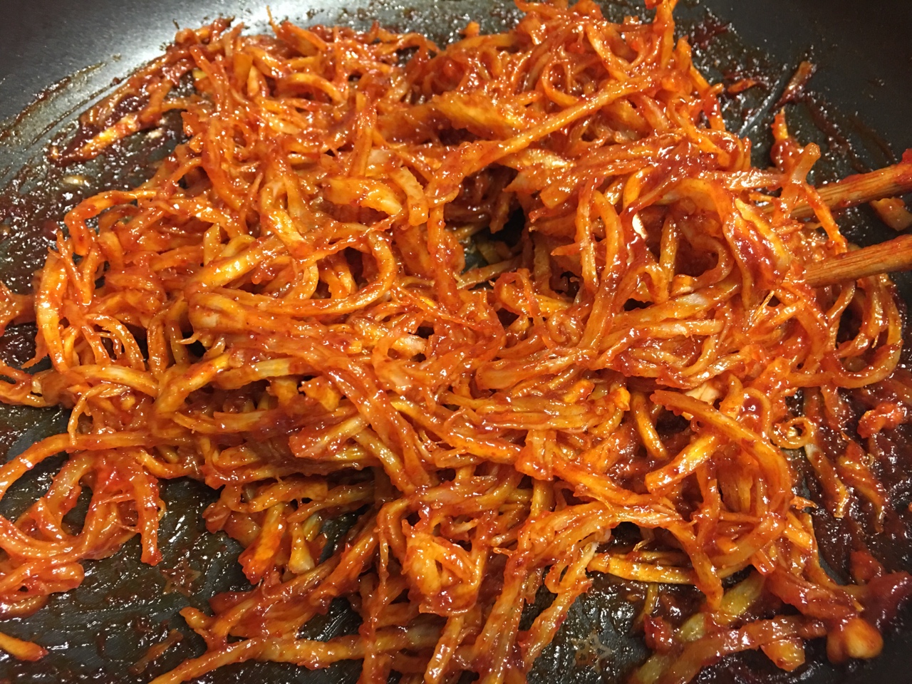 韓式甜辣魷魚絲的做法 步骤10