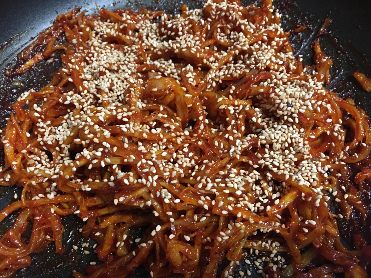韓式甜辣魷魚絲的做法 步骤11