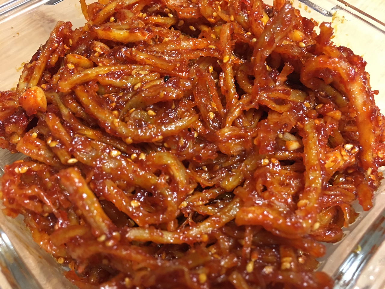 韓式甜辣魷魚絲的做法 步骤12