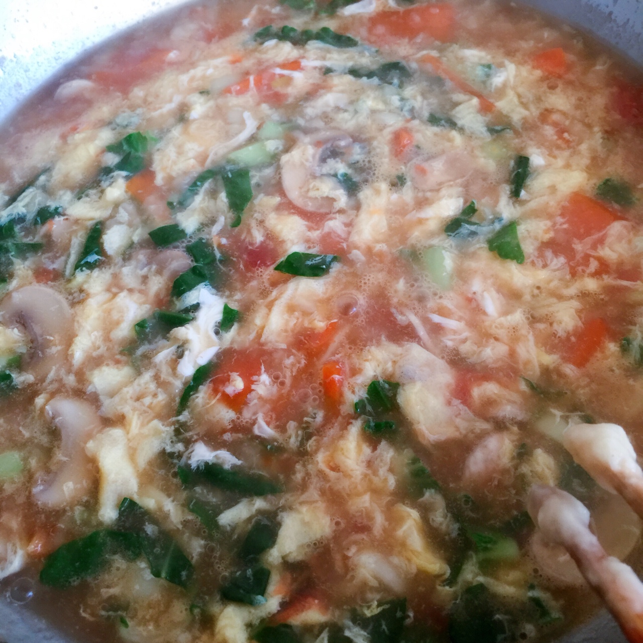喂飽小怪物速成班－西紅柿疙瘩湯的做法 步骤13