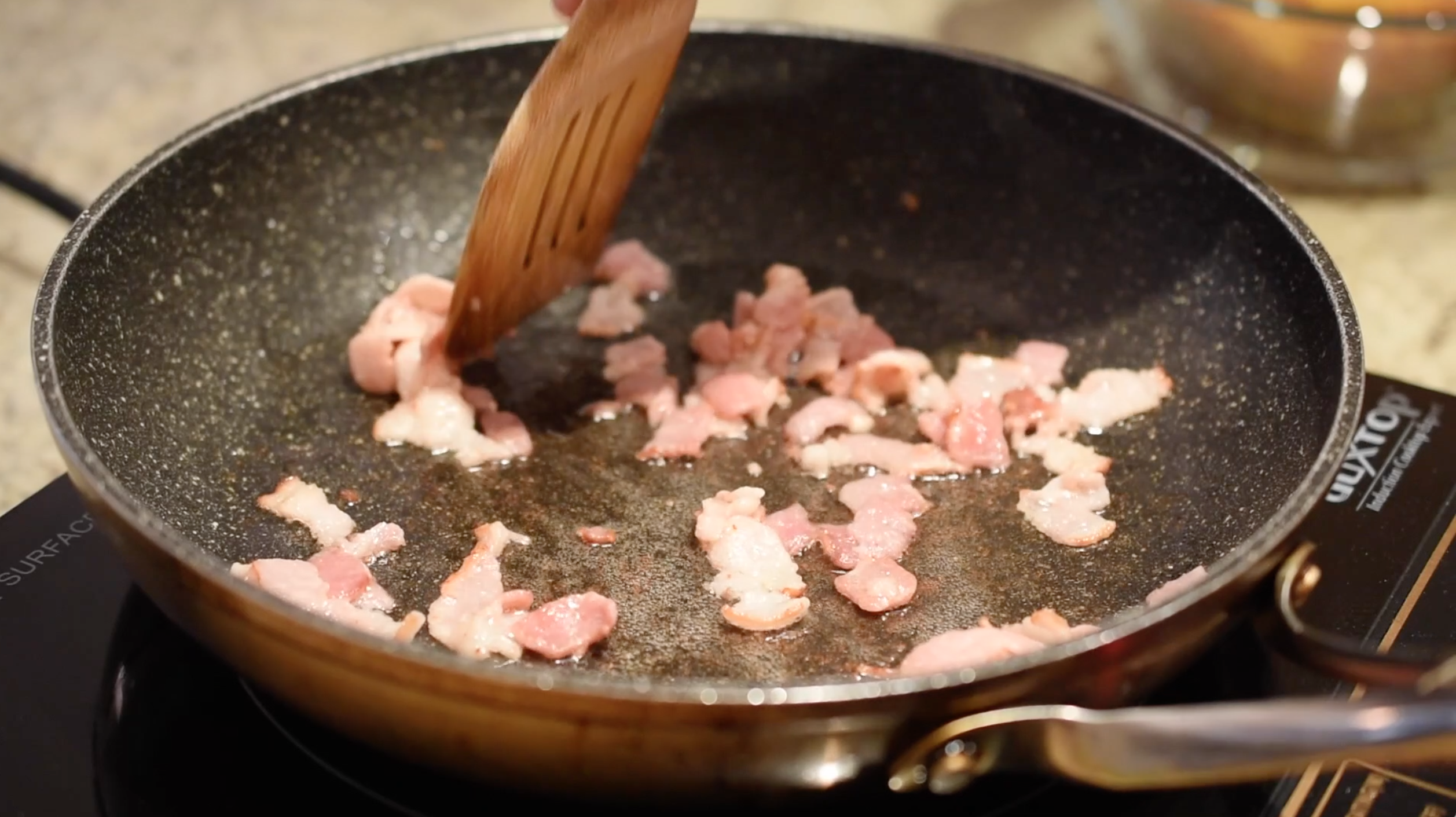 培根奶油瓜山核桃∣約翰的小廚房的做法 步骤6