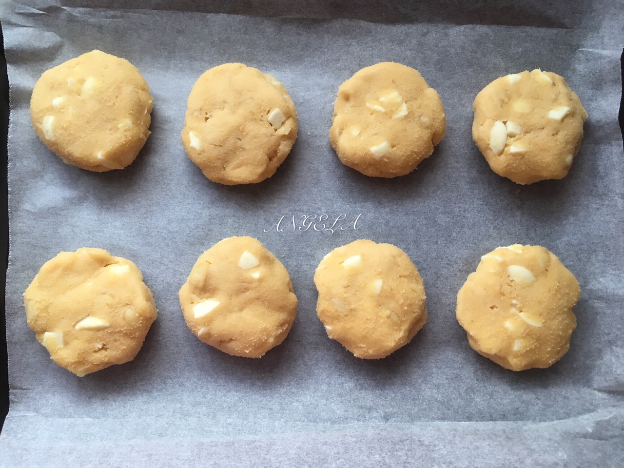 白巧克力澳洲堅果軟曲奇white chocolate and macadamia cookies的做法 步骤9