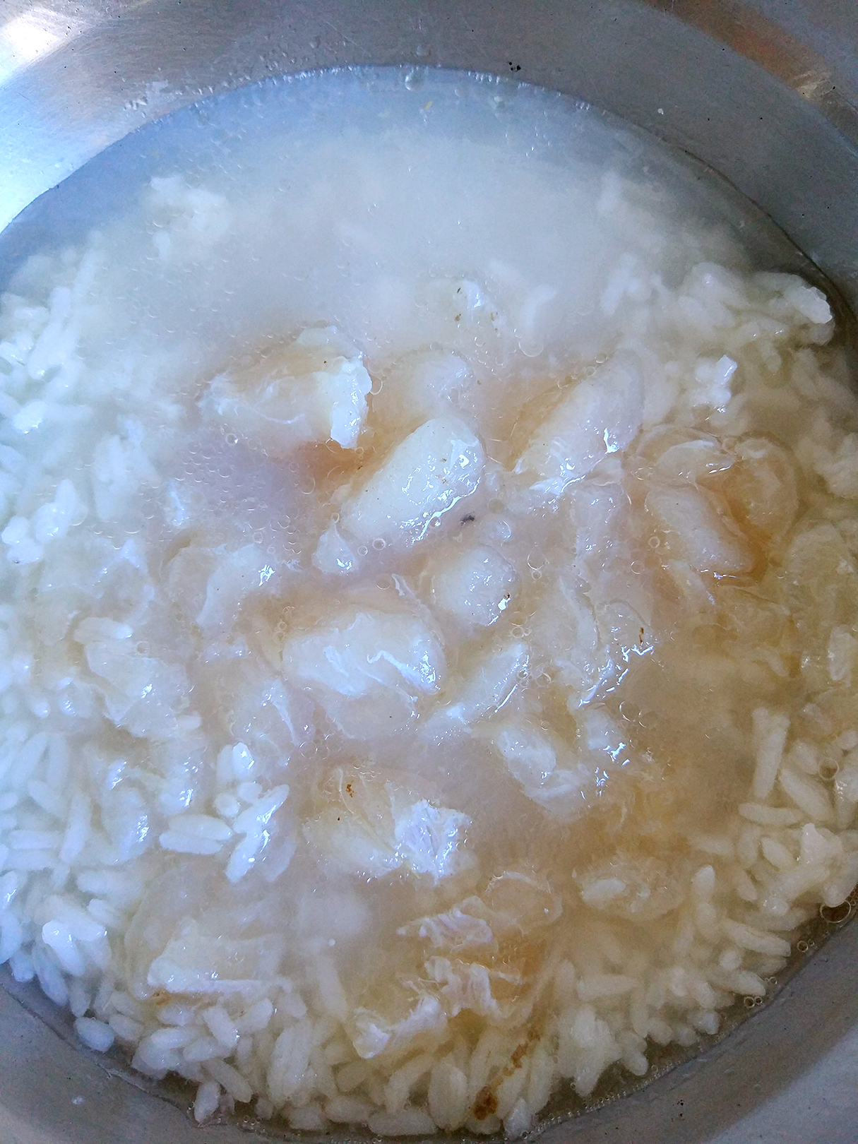 龍俐魚生菜粥的做法 步骤6