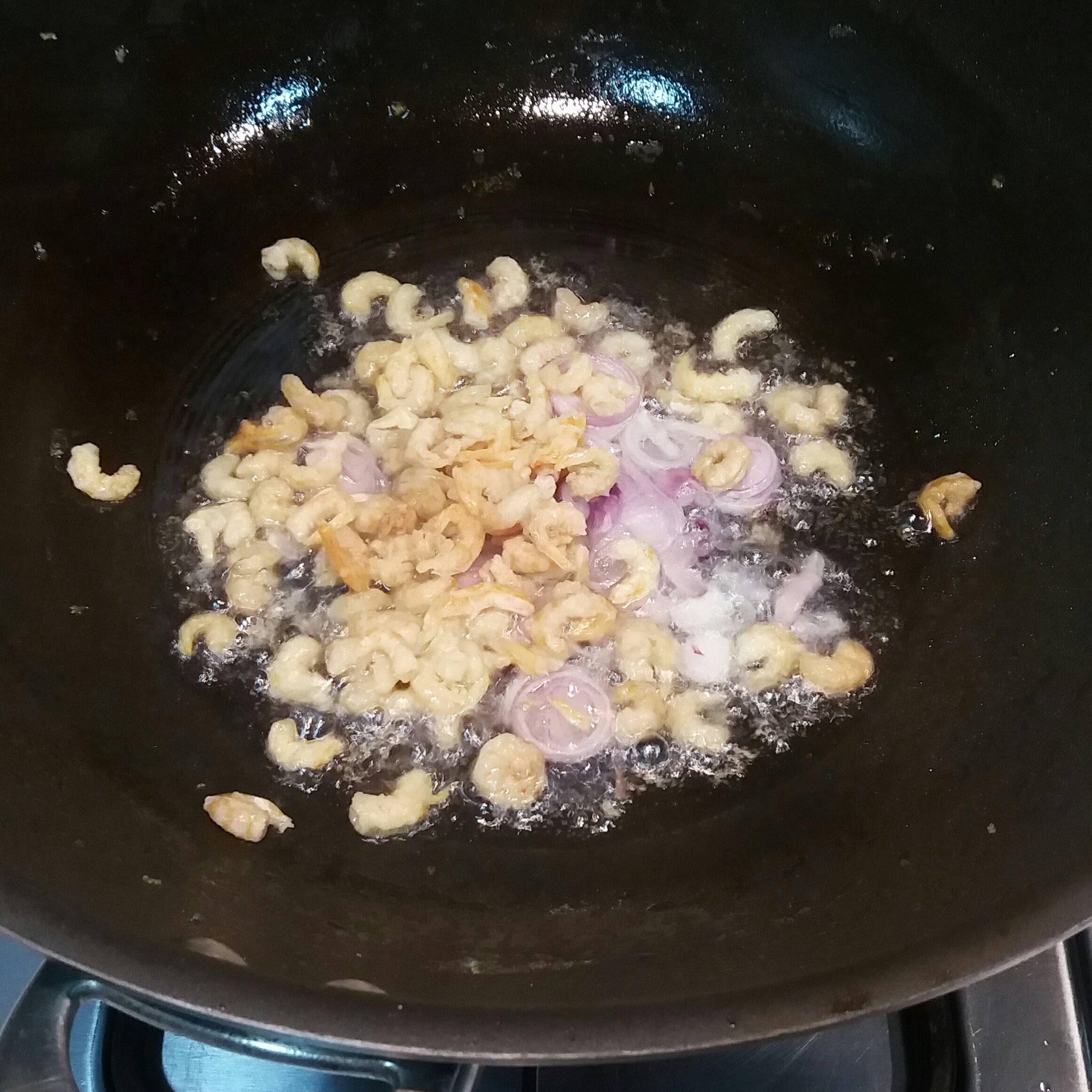 欖菜蝦米雞蛋炒飯的做法 步骤5
