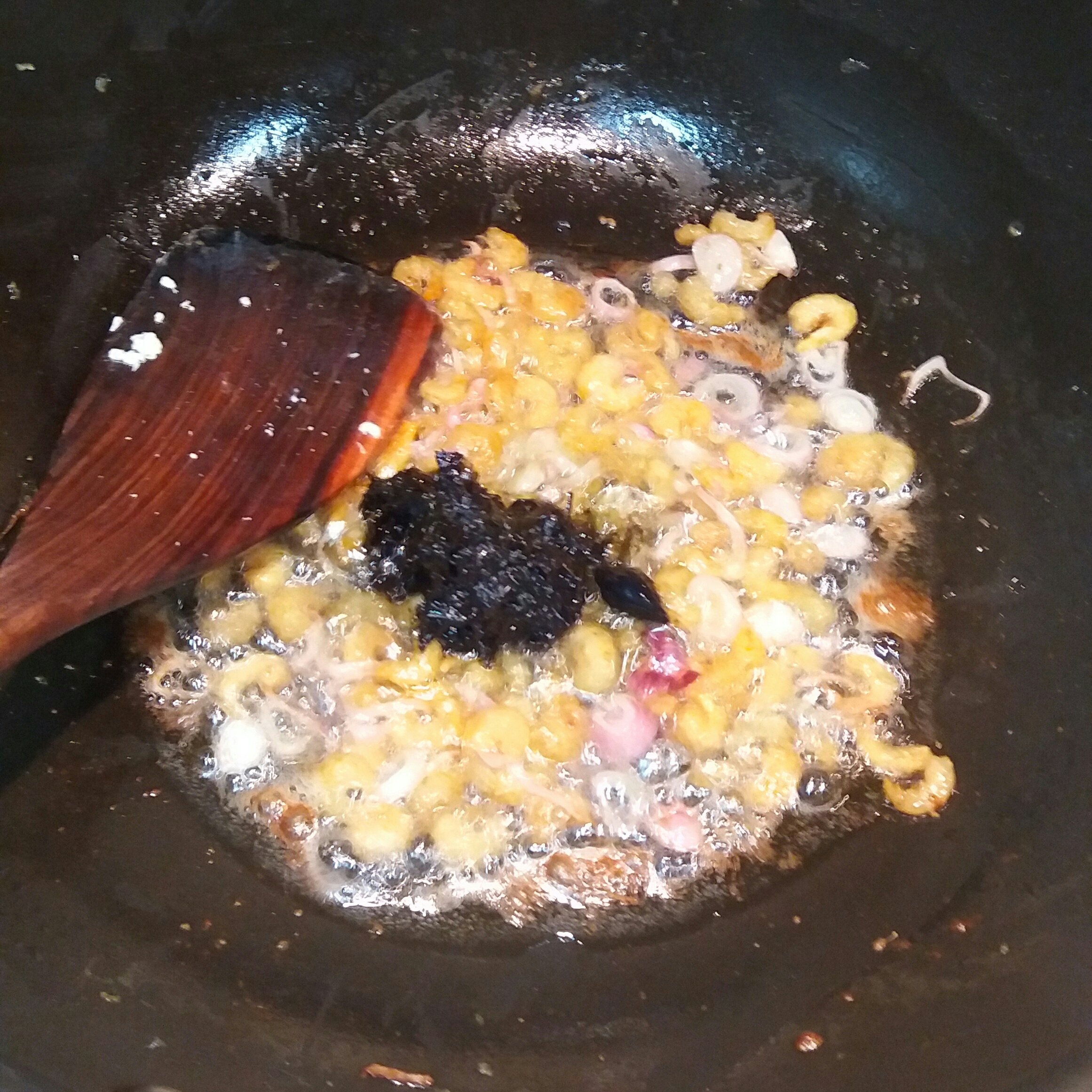 欖菜蝦米雞蛋炒飯的做法 步骤6
