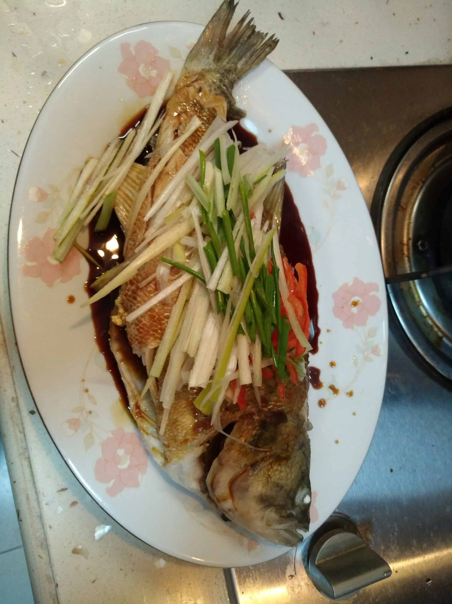 彭小廚的清蒸鱸魚的做法 步骤5