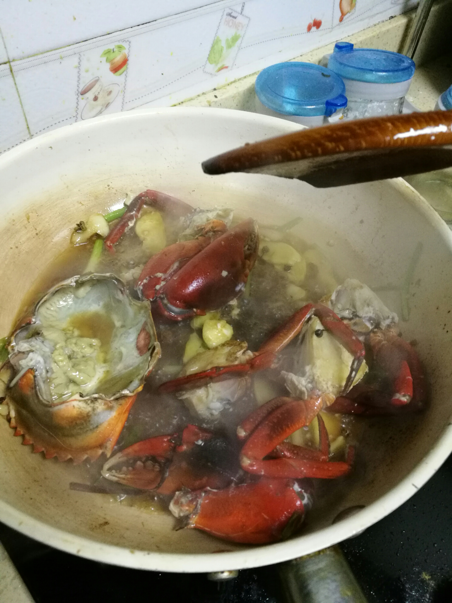 姜蔥蟹焗飯的做法 步骤4