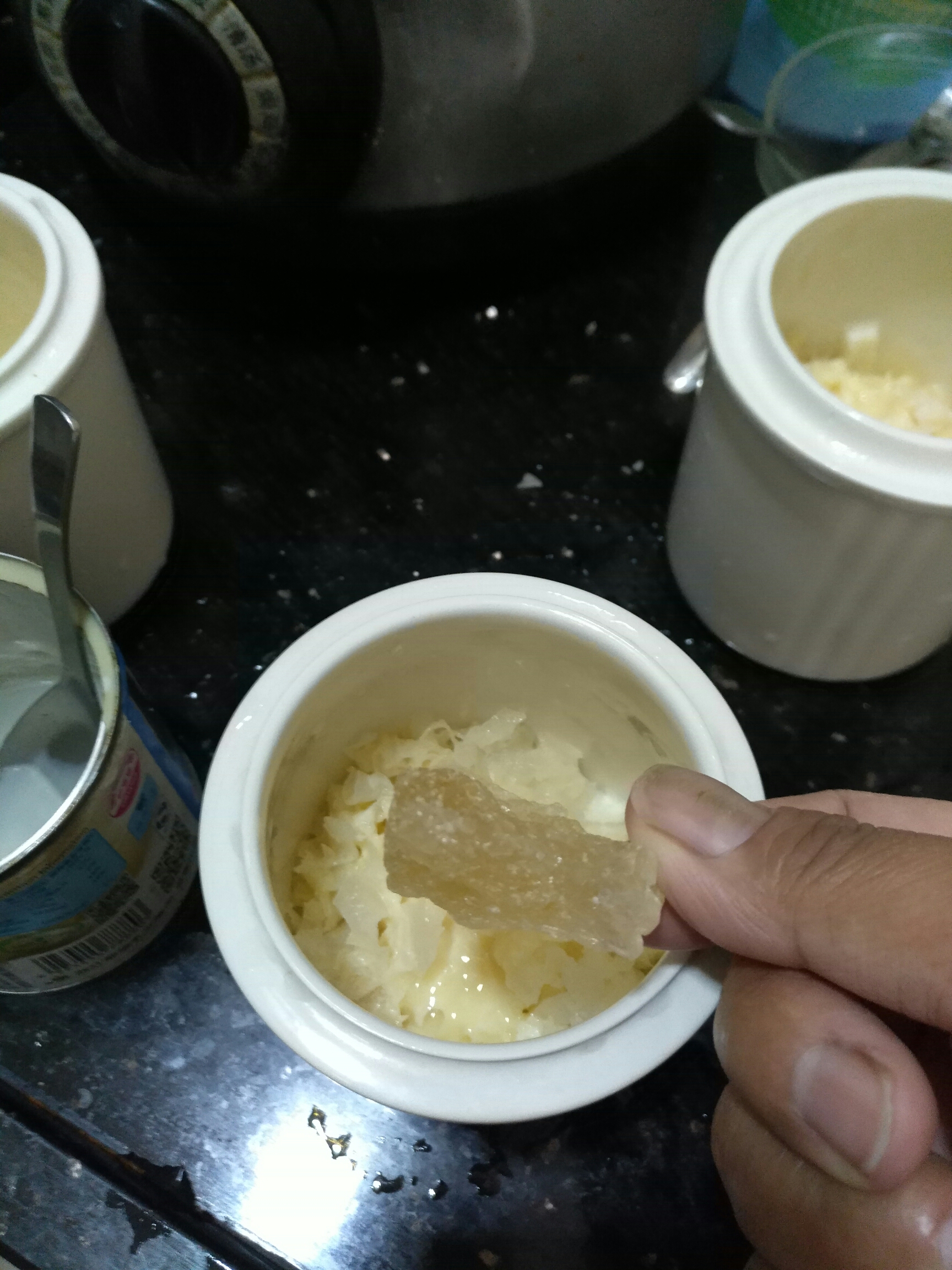 奶香冰糖炖雙雪的做法 步骤4