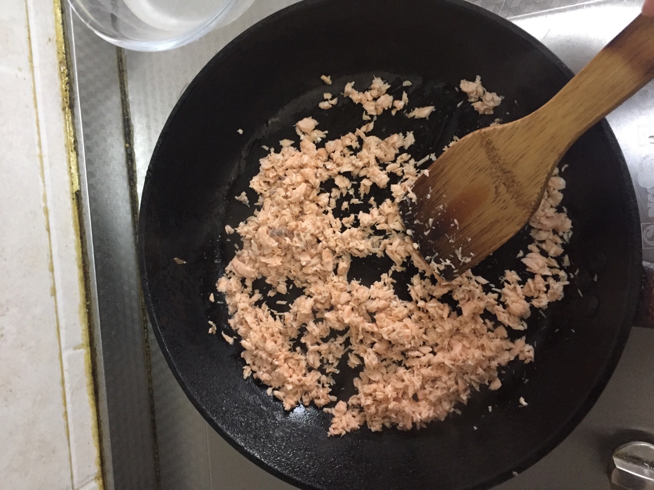 三文魚肉松（9+寶寶輔食）的做法 步骤6