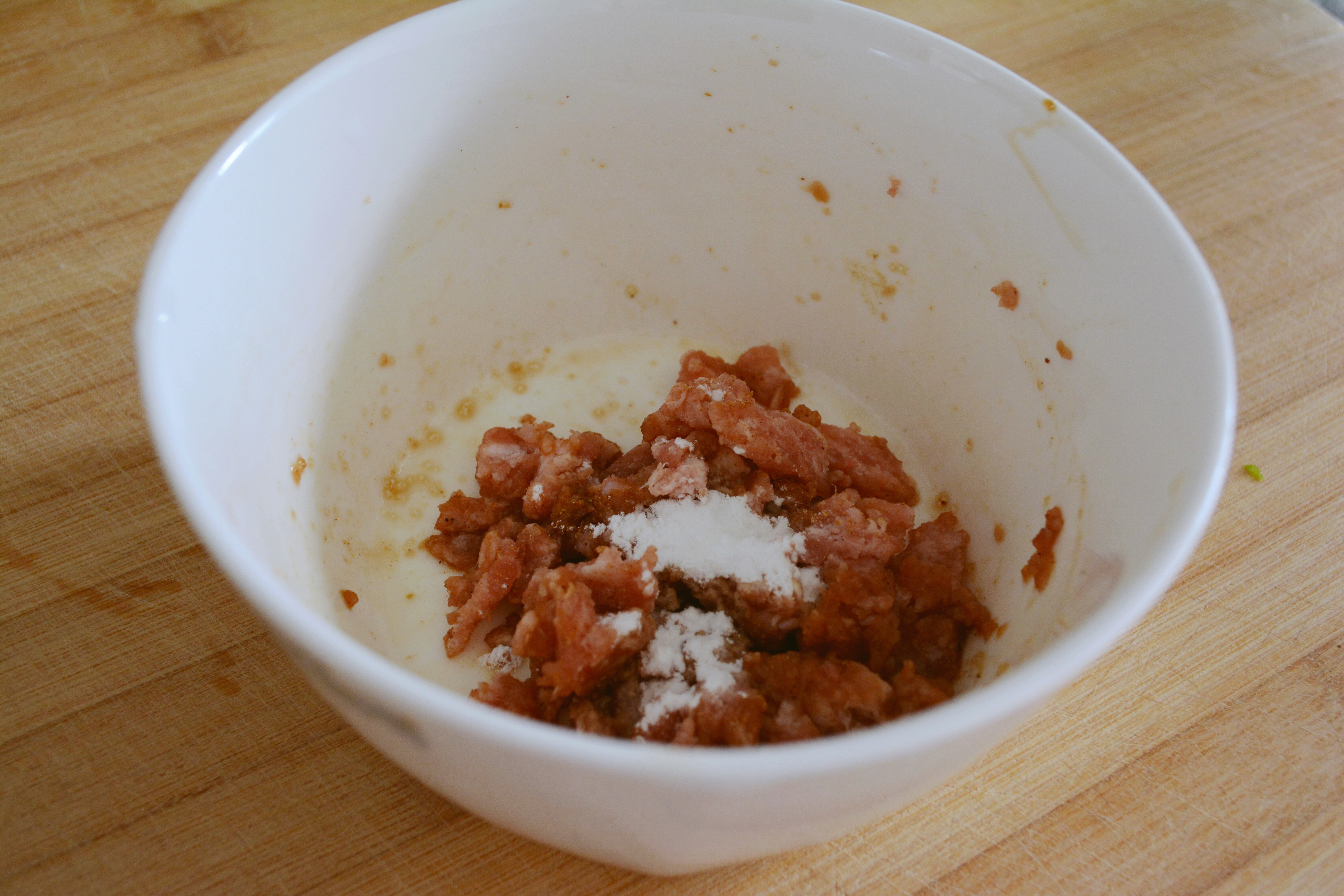 快手菜 香蔥肉碎煎蛋的做法 步骤4