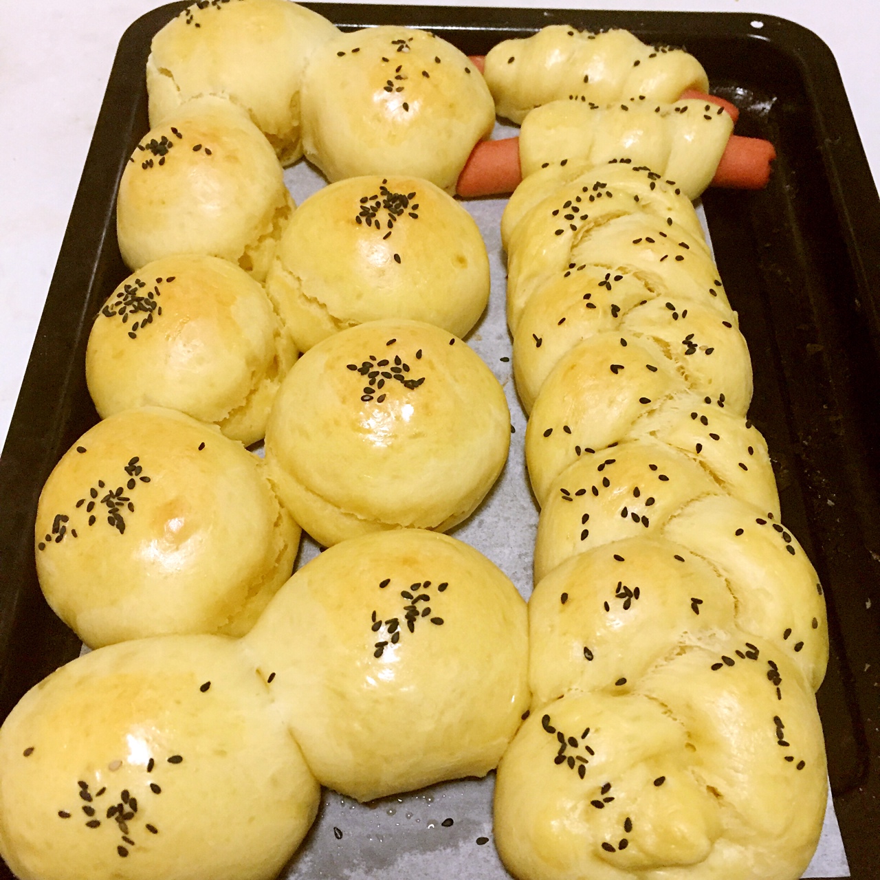超松軟北海道造型面包（簡單易操作）的做法 步骤8