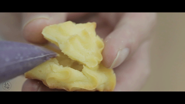 奶香紫薯夾心泡芙的做法 步骤9
