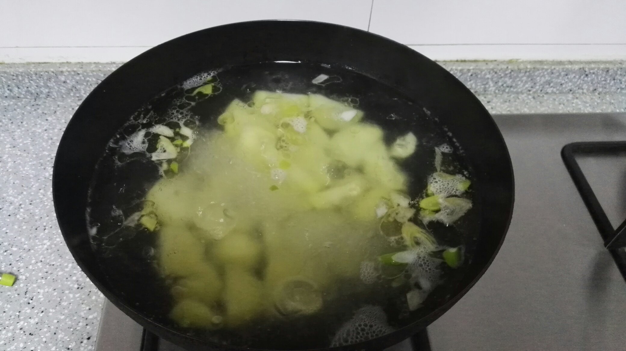 白菜汆丸子的做法 步骤7