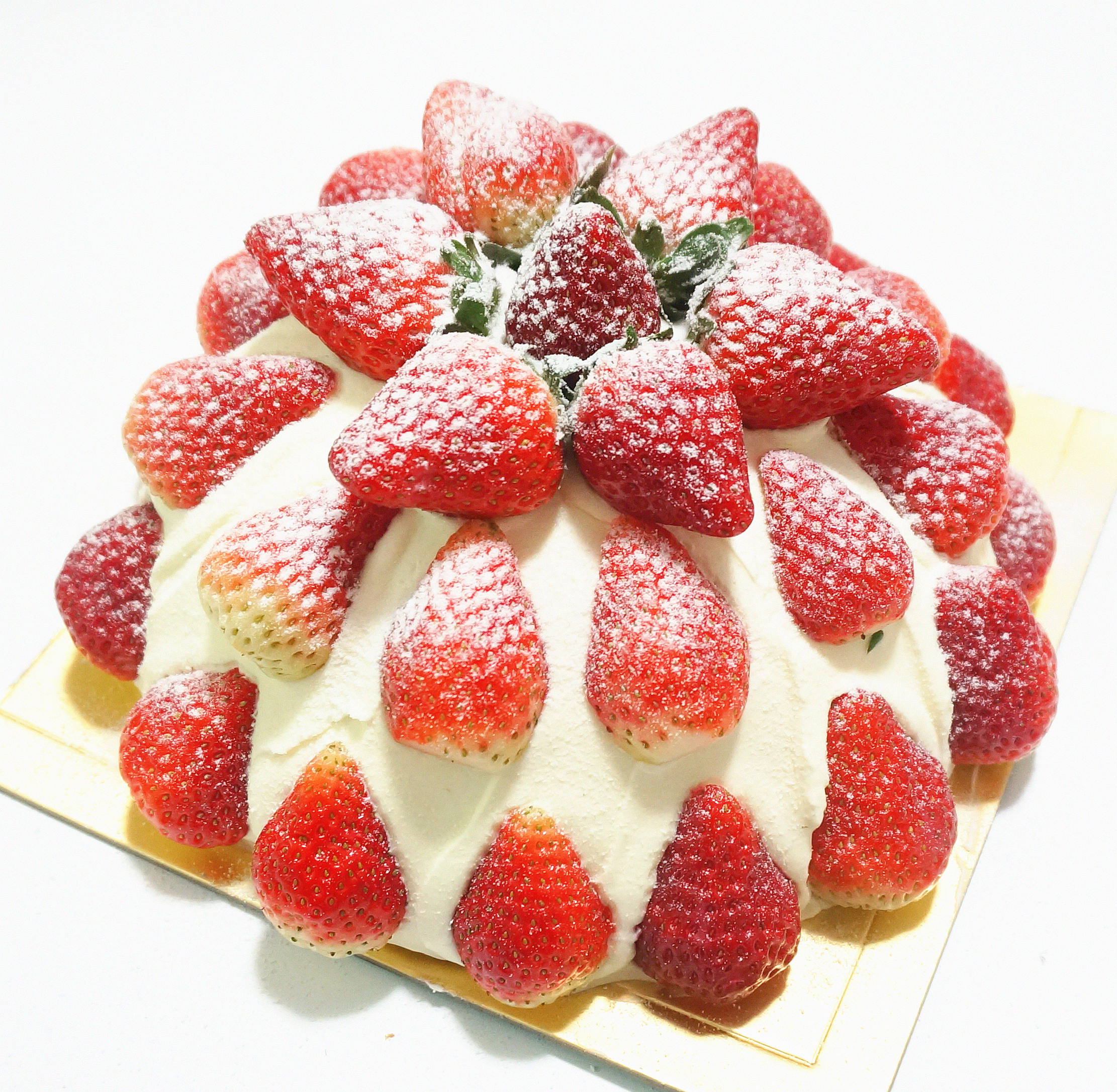 大顆草莓奶油蛋糕的做法 步骤15