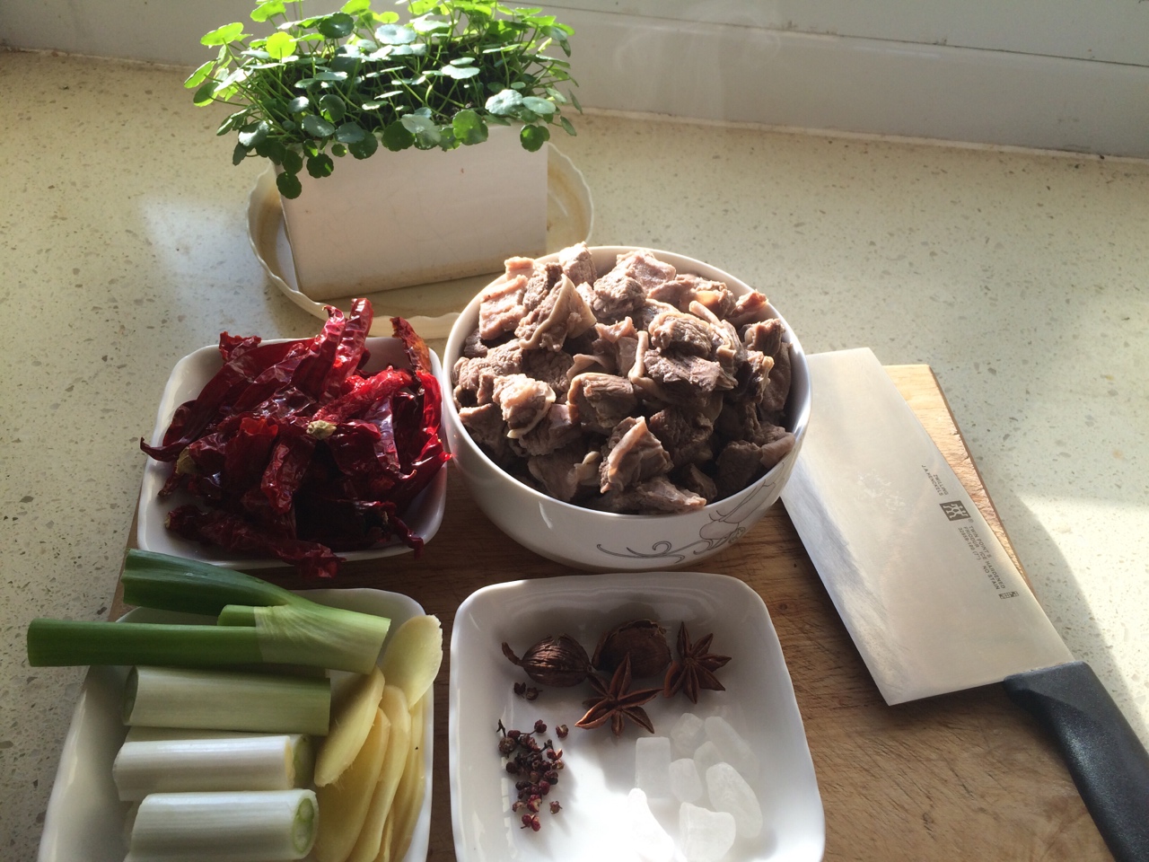 新疆風味的土豆燒牛肉的做法 步骤2