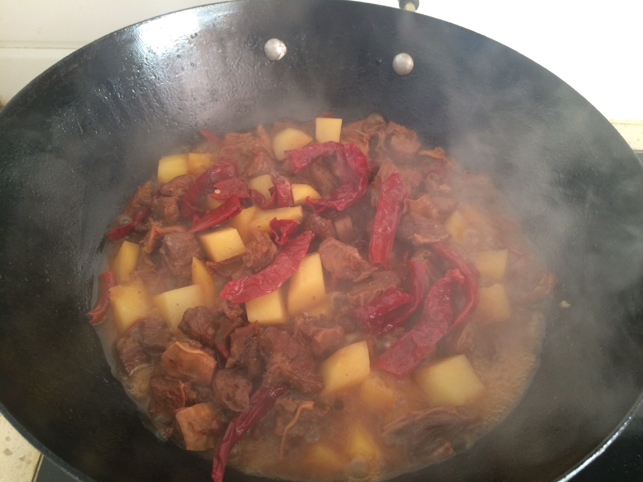 新疆風味的土豆燒牛肉的做法 步骤12