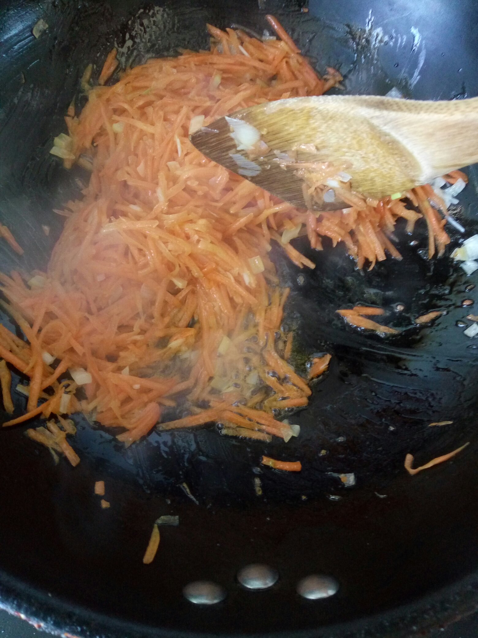 胡蘿卜海苔炒飯的做法 步骤8