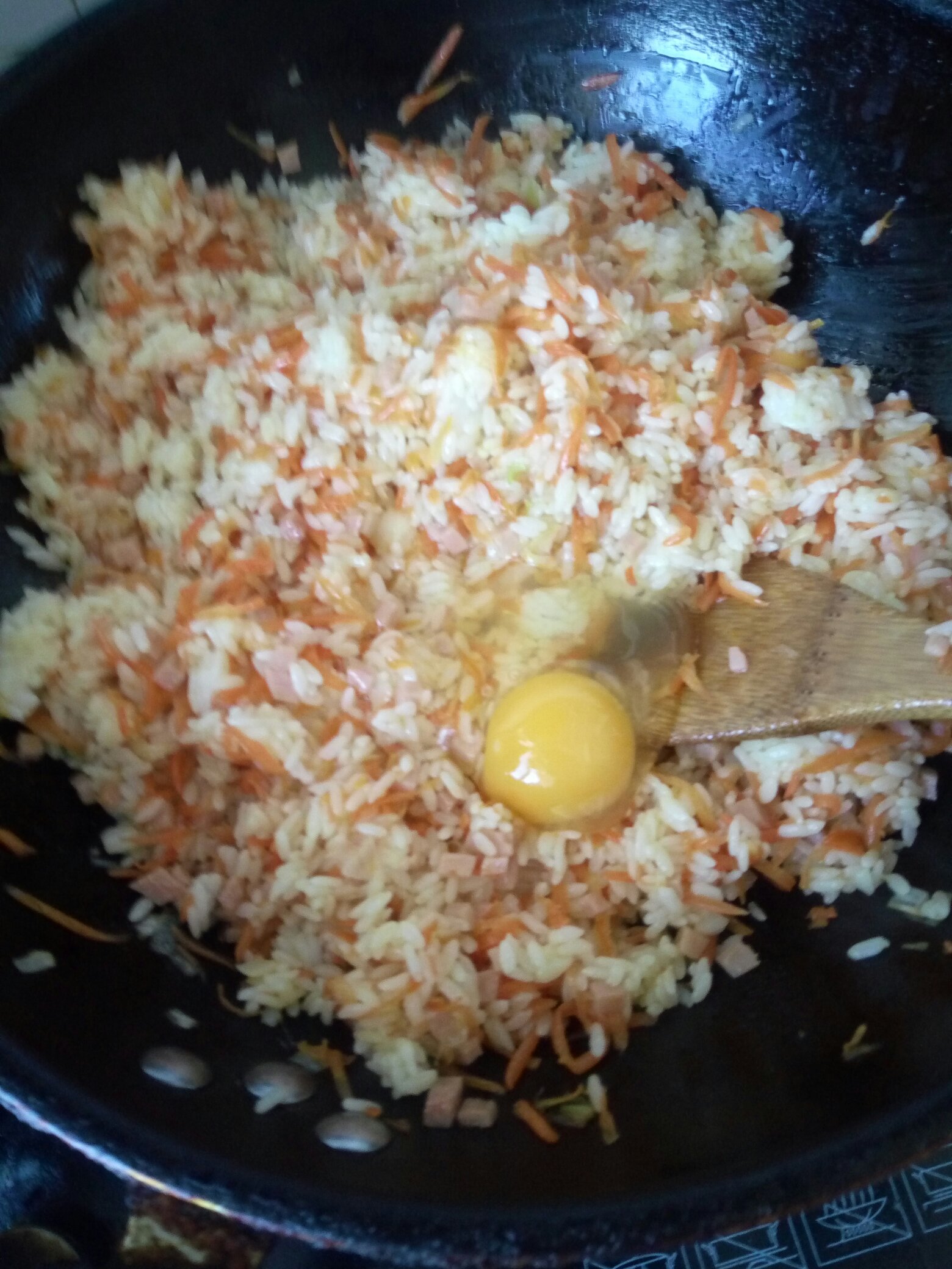 胡蘿卜海苔炒飯的做法 步骤11