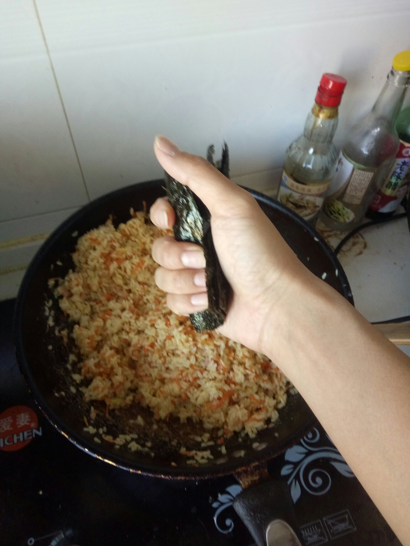 胡蘿卜海苔炒飯的做法 步骤13