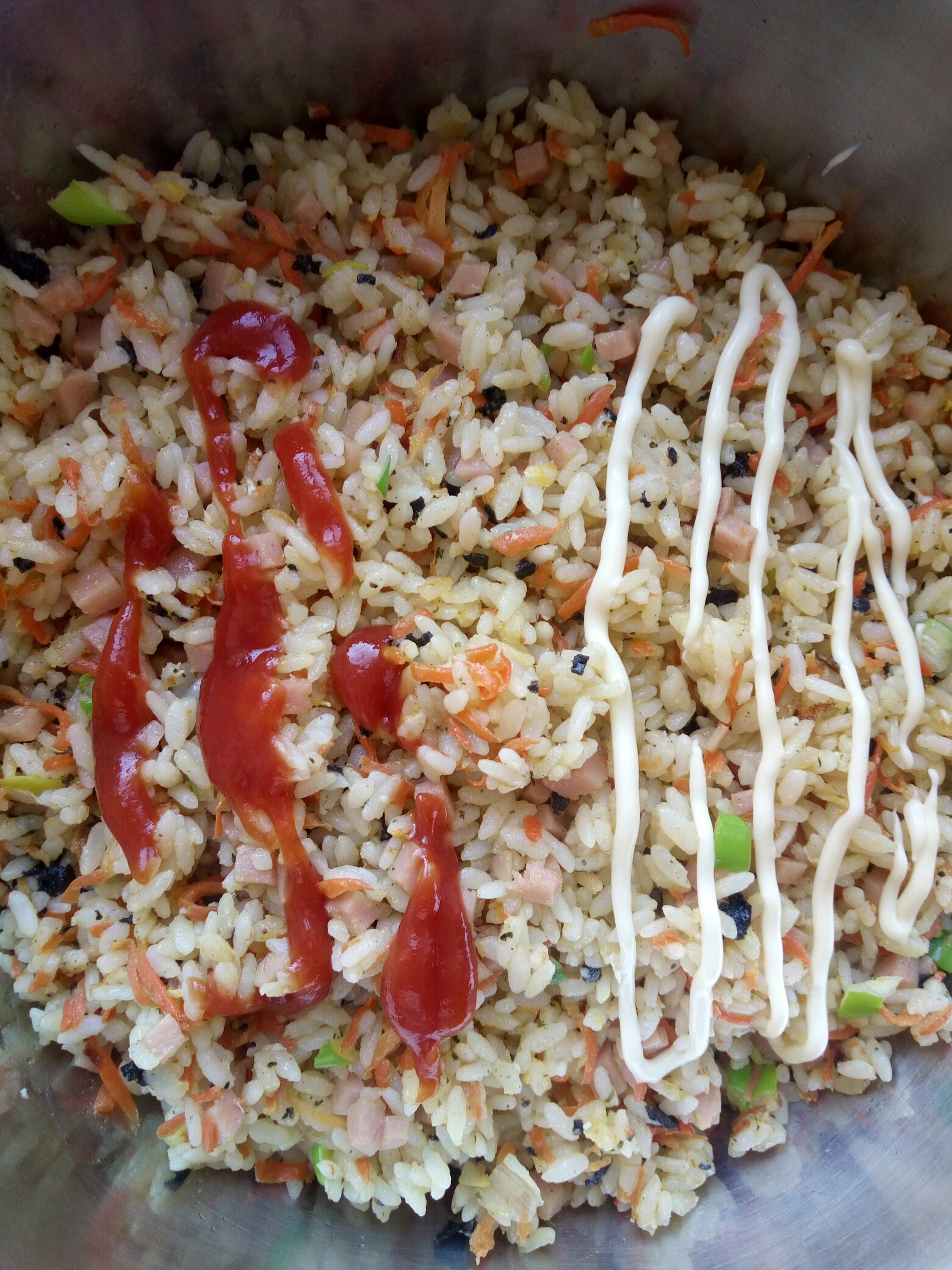 胡蘿卜海苔炒飯的做法 步骤16