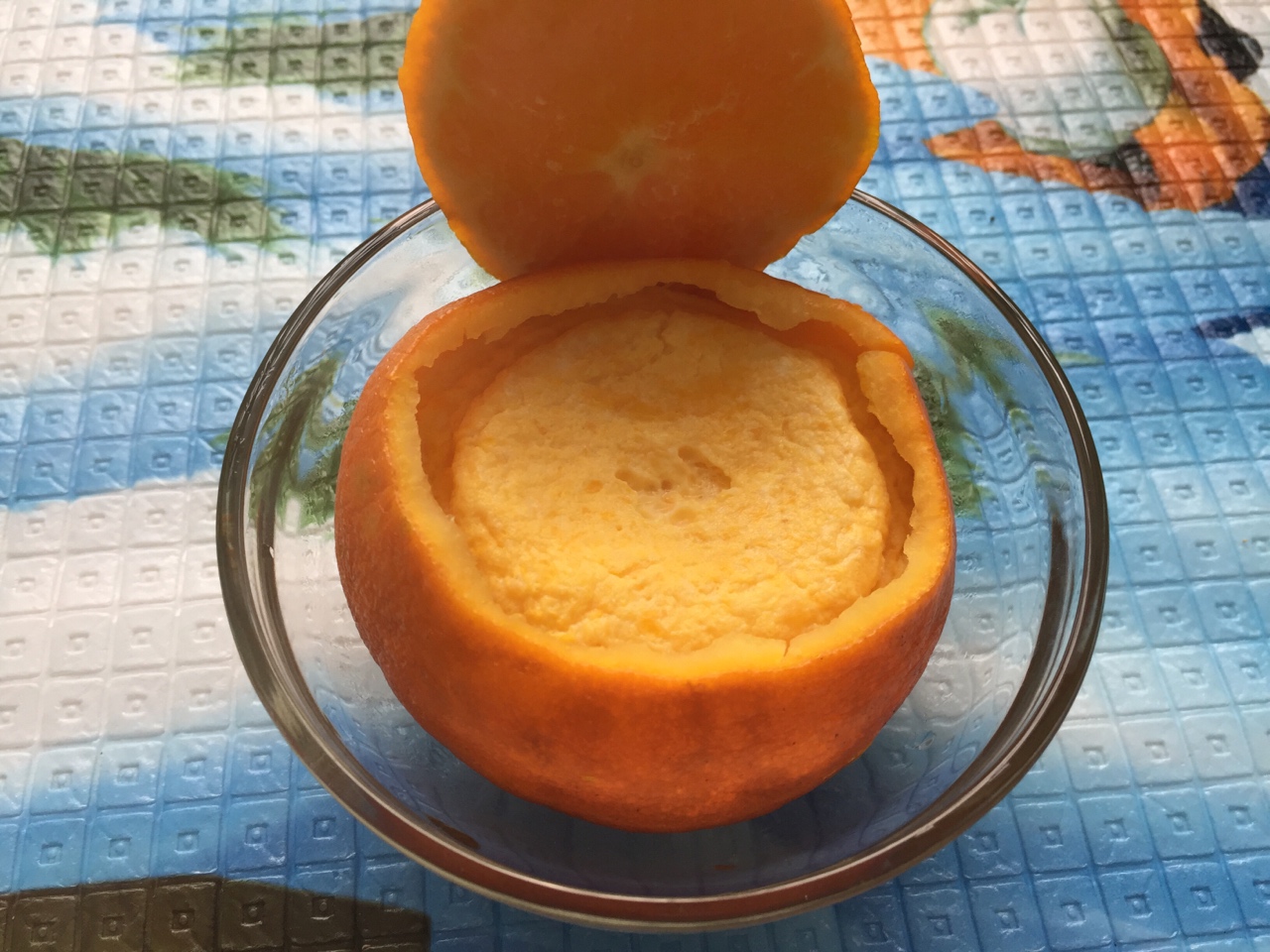 寶寶香橙蒸蛋的做法 步骤5