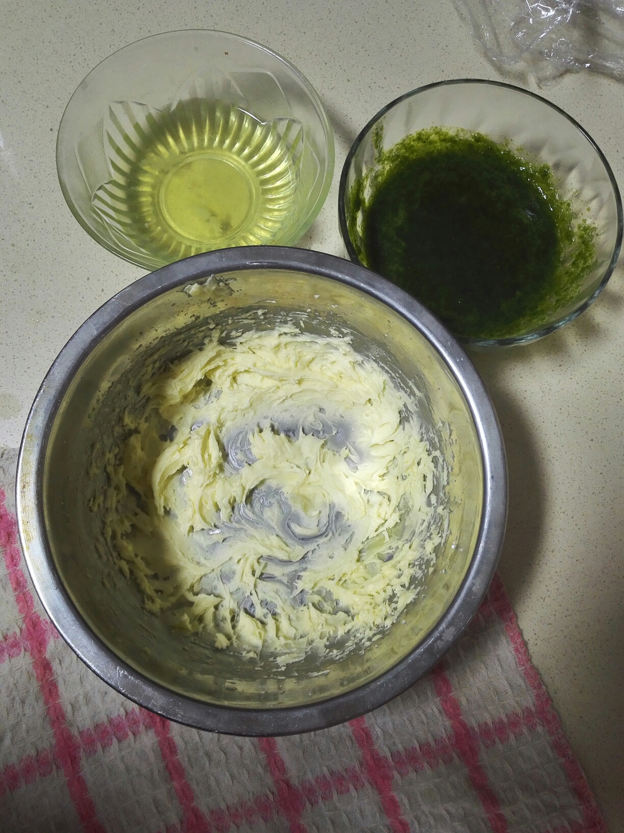 小清新菠菜蛋糕卷的做法 步骤1