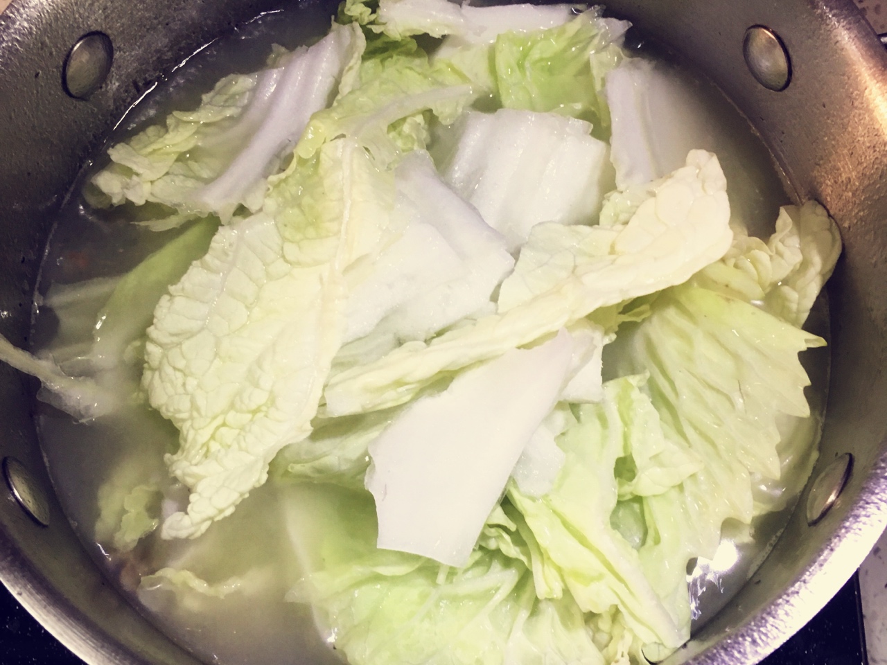 鴨架子湯+白菜豆腐粉絲的做法 步骤5