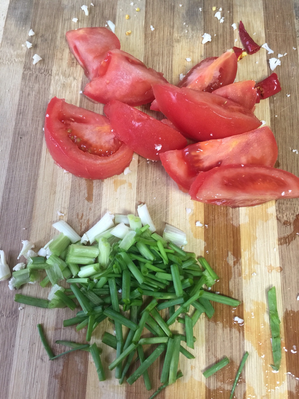 西紅柿炒花菜的做法 步骤2