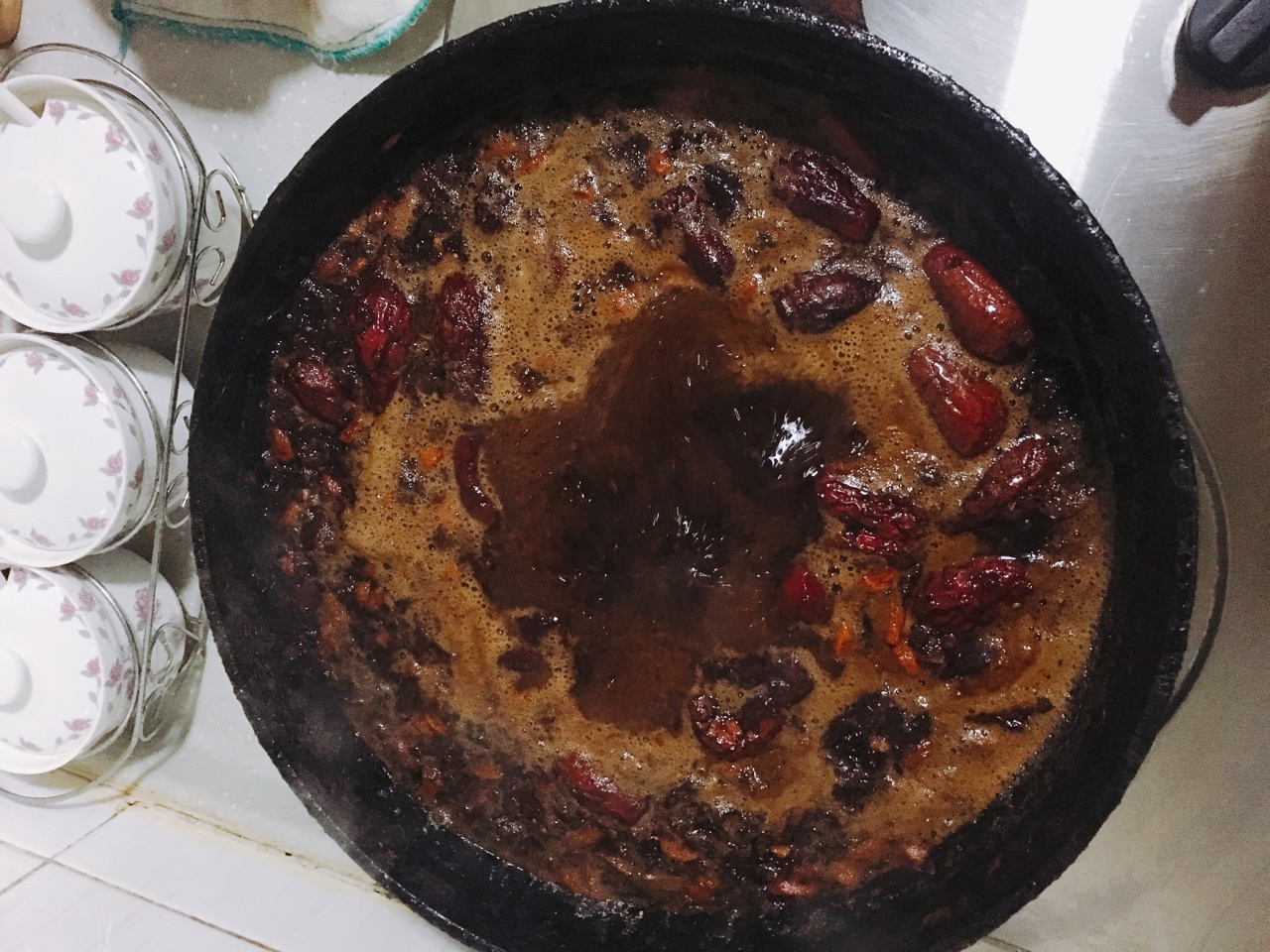 黑糖枸杞紅棗姜汁醬（簡易版）的做法 步骤7