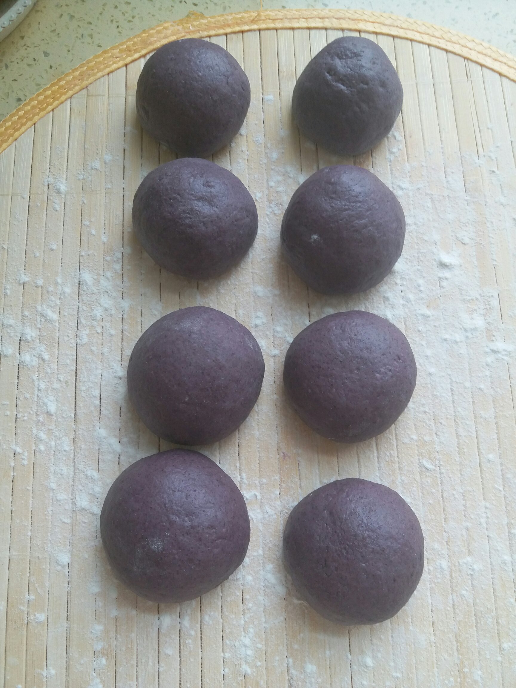 紫米饅頭的做法 步骤2
