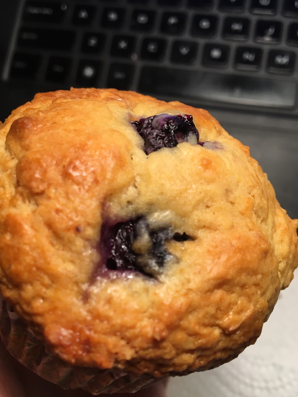 Blueberry yogurt honey muffin (x4)的做法 步骤8