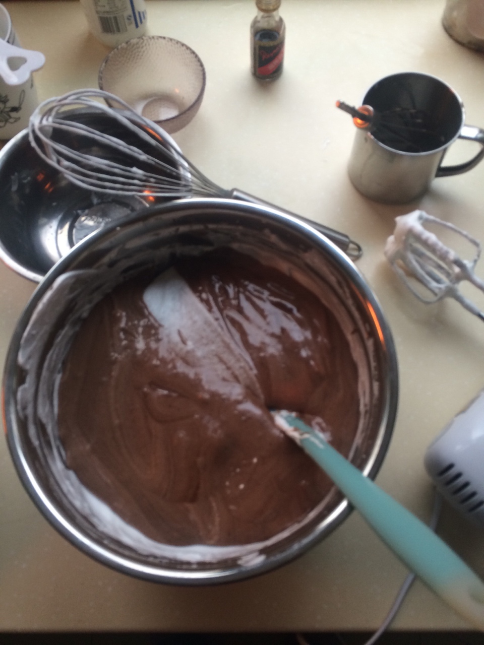 巧克力戚風蛋糕的做法 步骤6