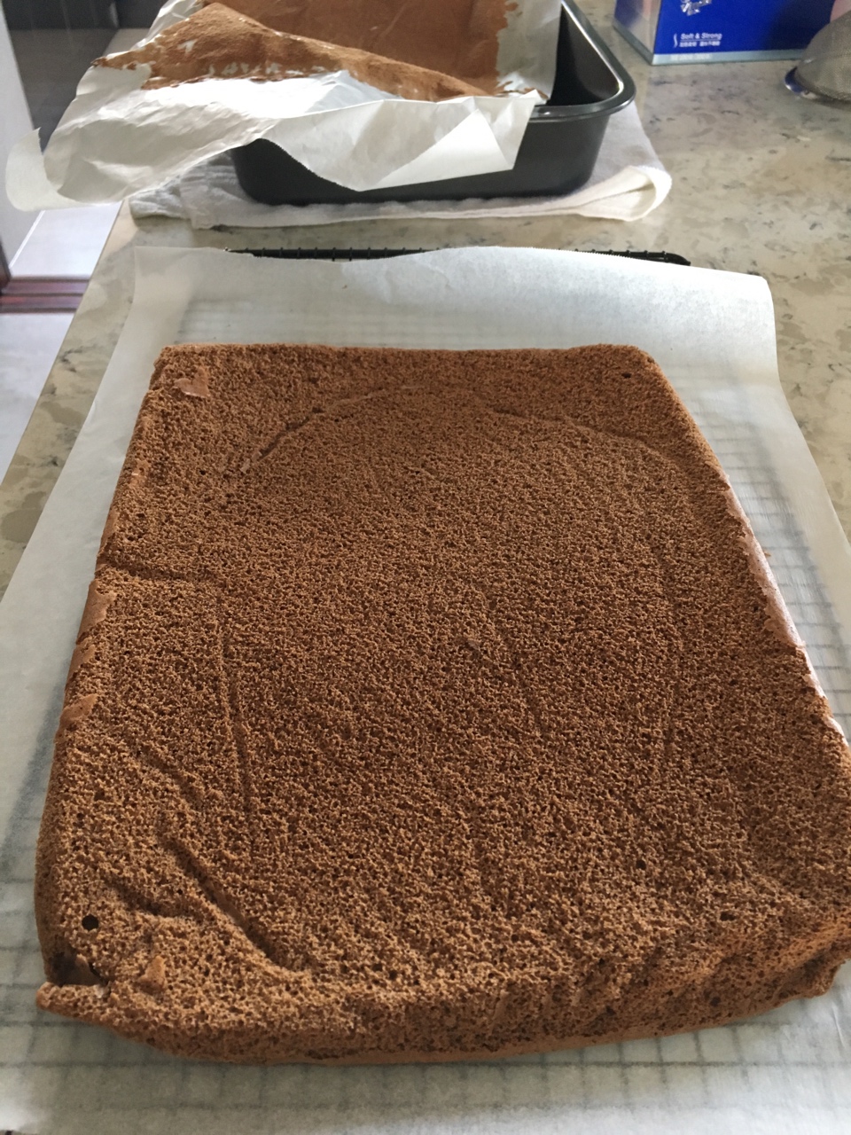 朱古力蛋糕卷chocolate cake roll的做法 步骤3
