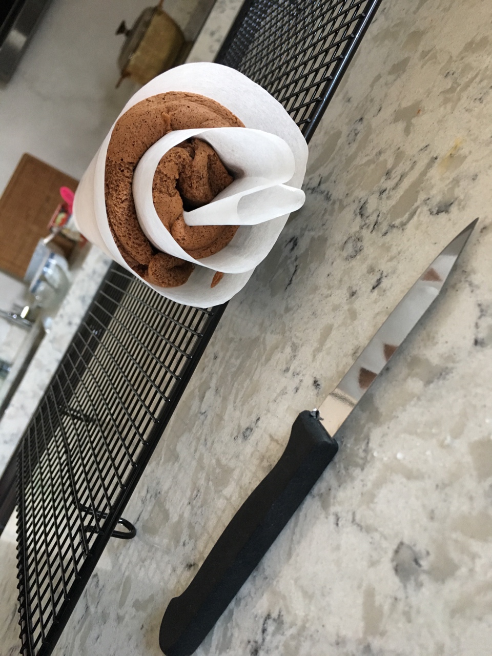 朱古力蛋糕卷chocolate cake roll的做法 步骤5