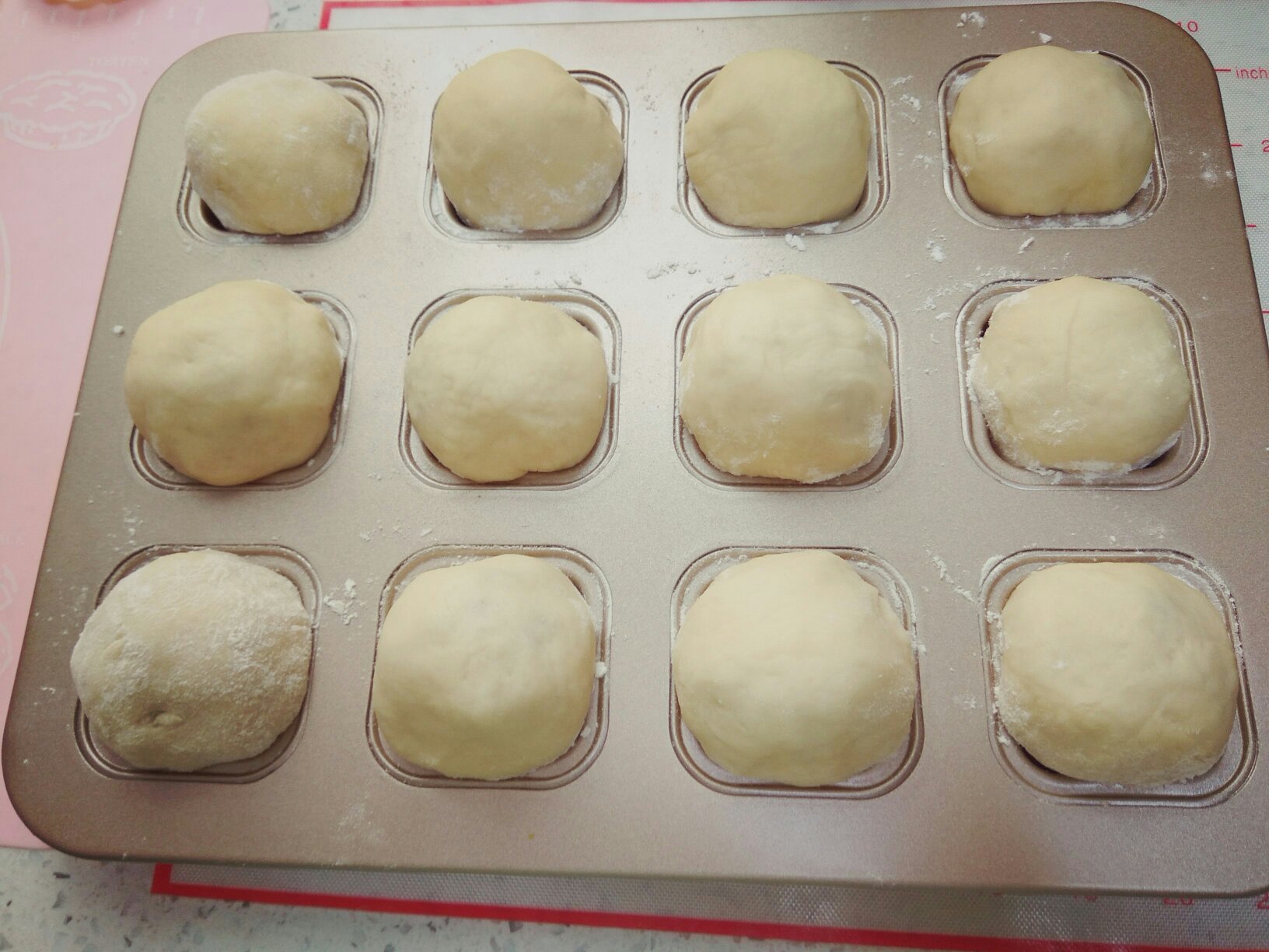 綠豆沙小蘑菇面包的做法 步骤6