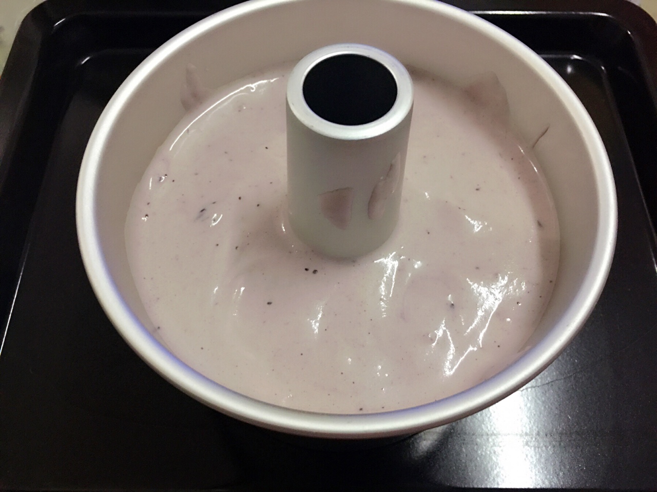 藍莓酸奶油戚風蛋糕的做法 步骤8