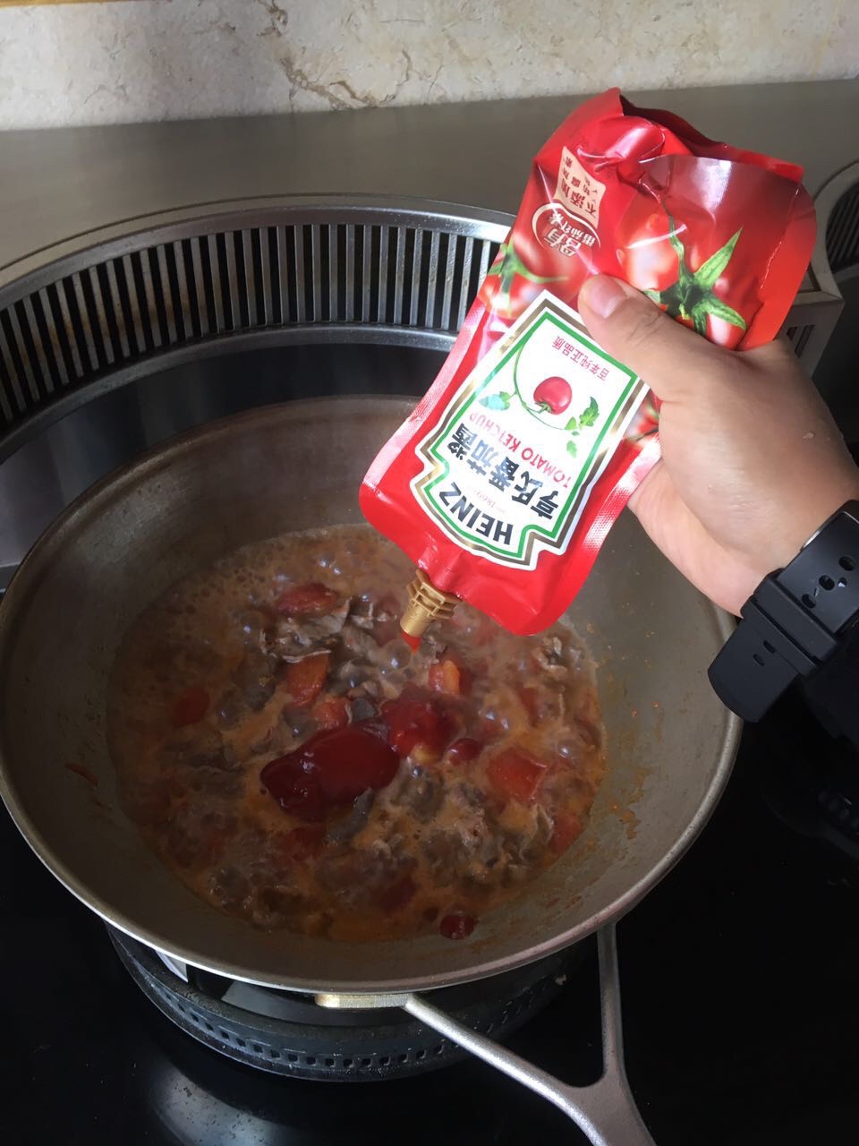 番茄肥牛燴飯的做法 步骤7