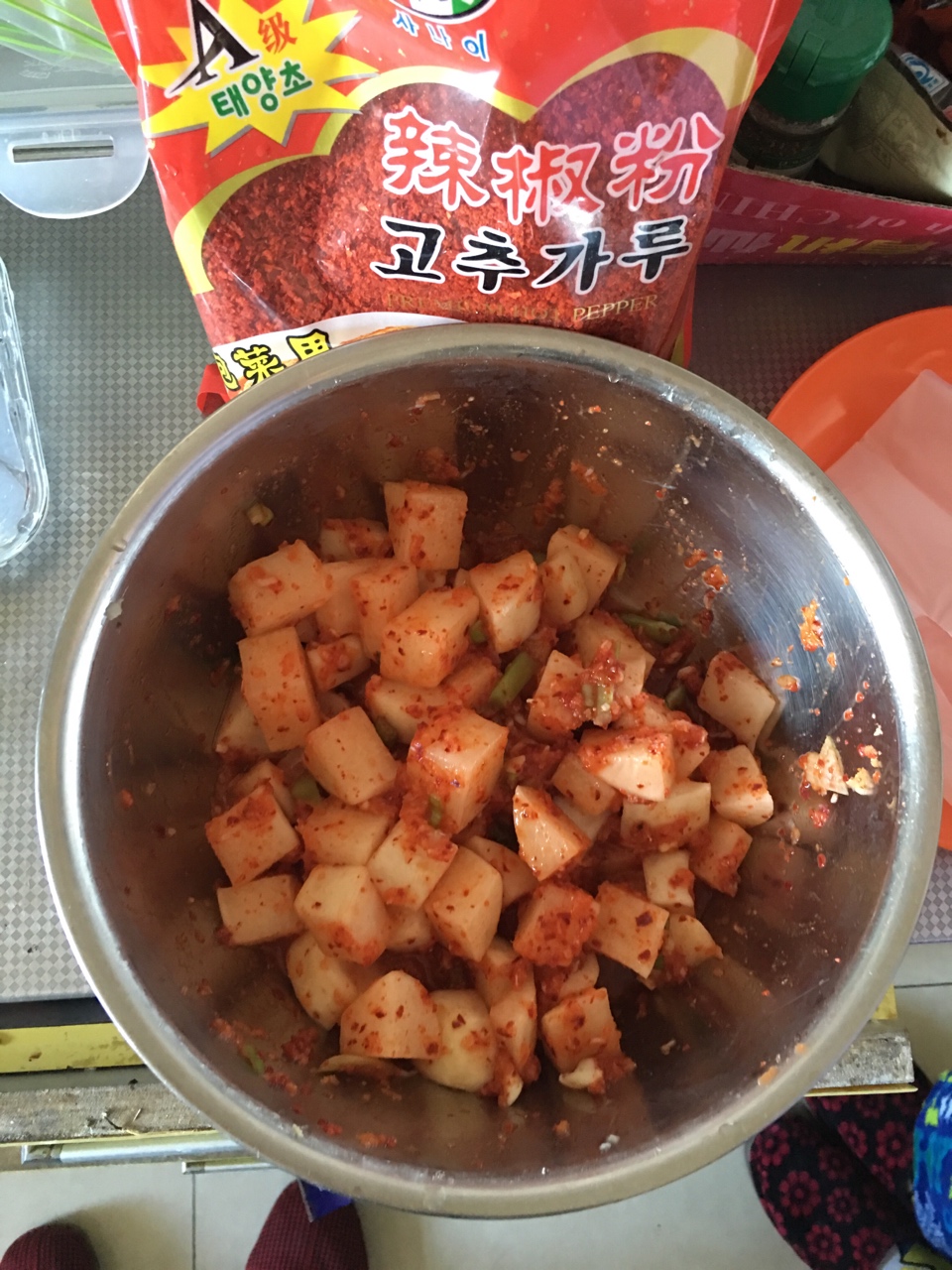 韓式小菜辣蘿卜的做法 步骤4