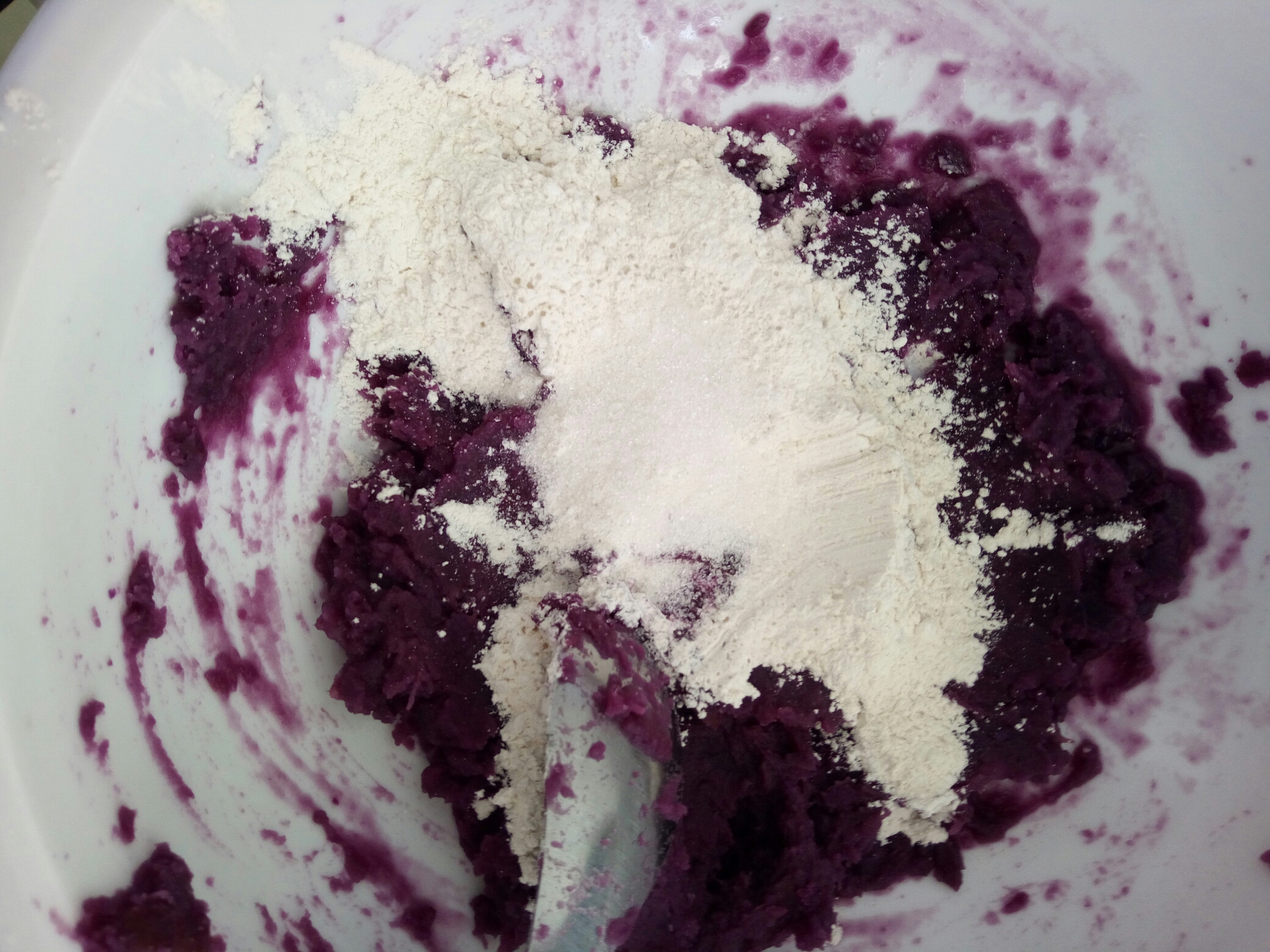 紫薯豆沙糕的做法 步骤4