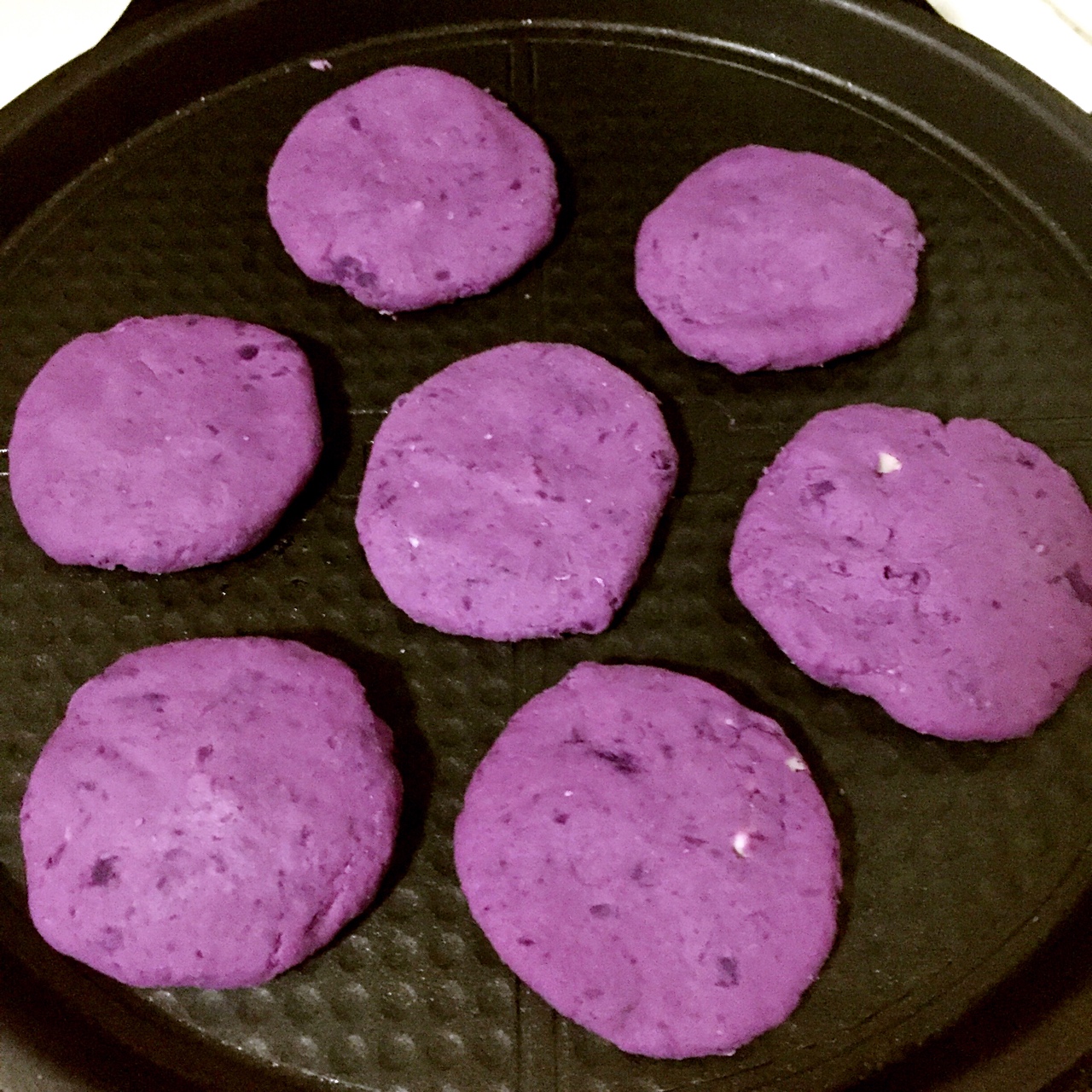 超簡超好吃-紫薯乳酪糯米餅的做法 步骤5
