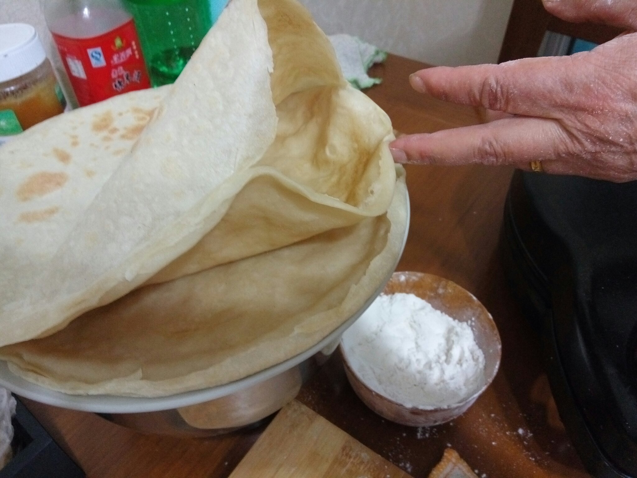 芝麻醬千層餅的做法 步骤12