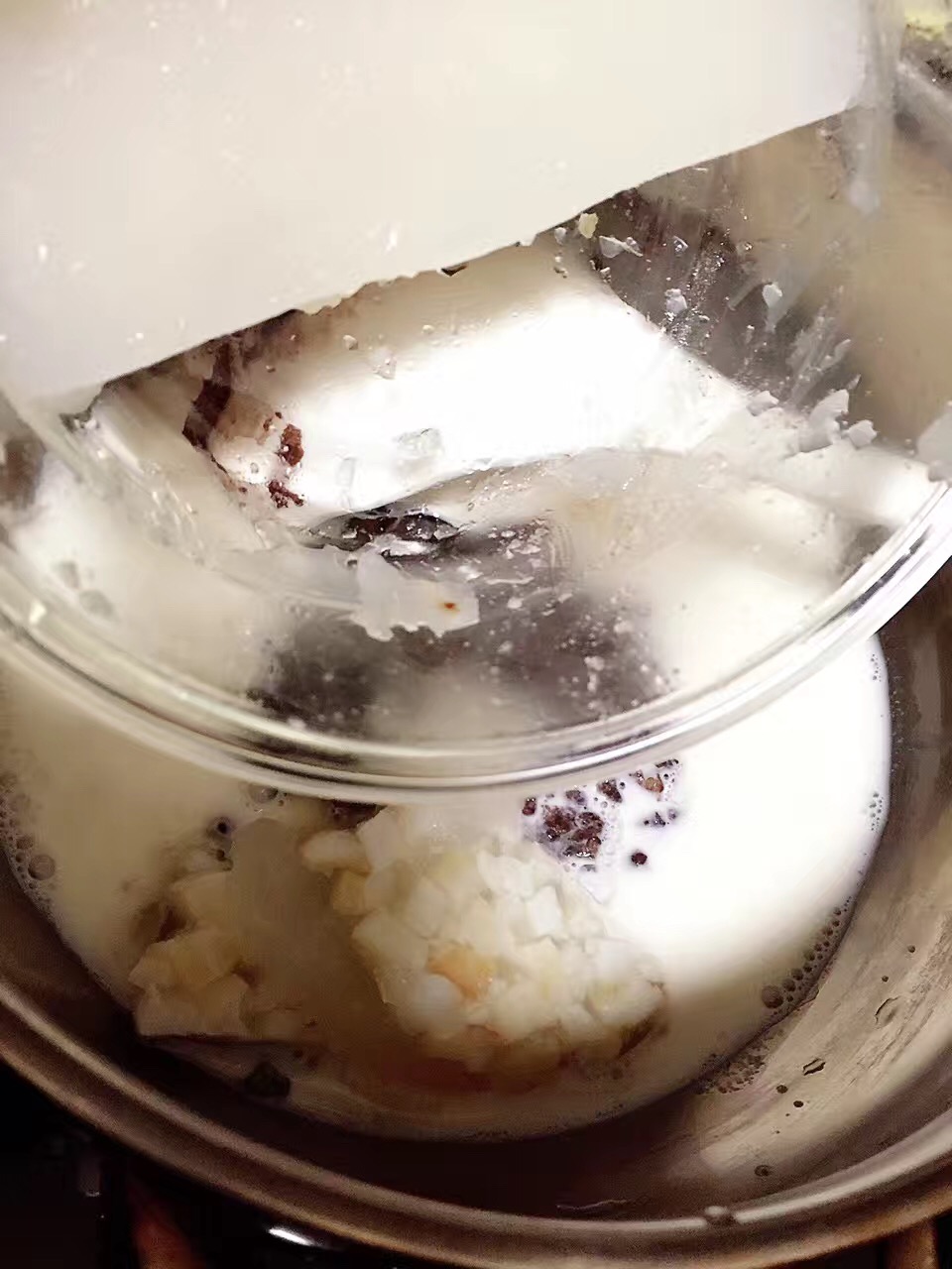 花膠牛奶紅豆沙甜品的做法 步骤6