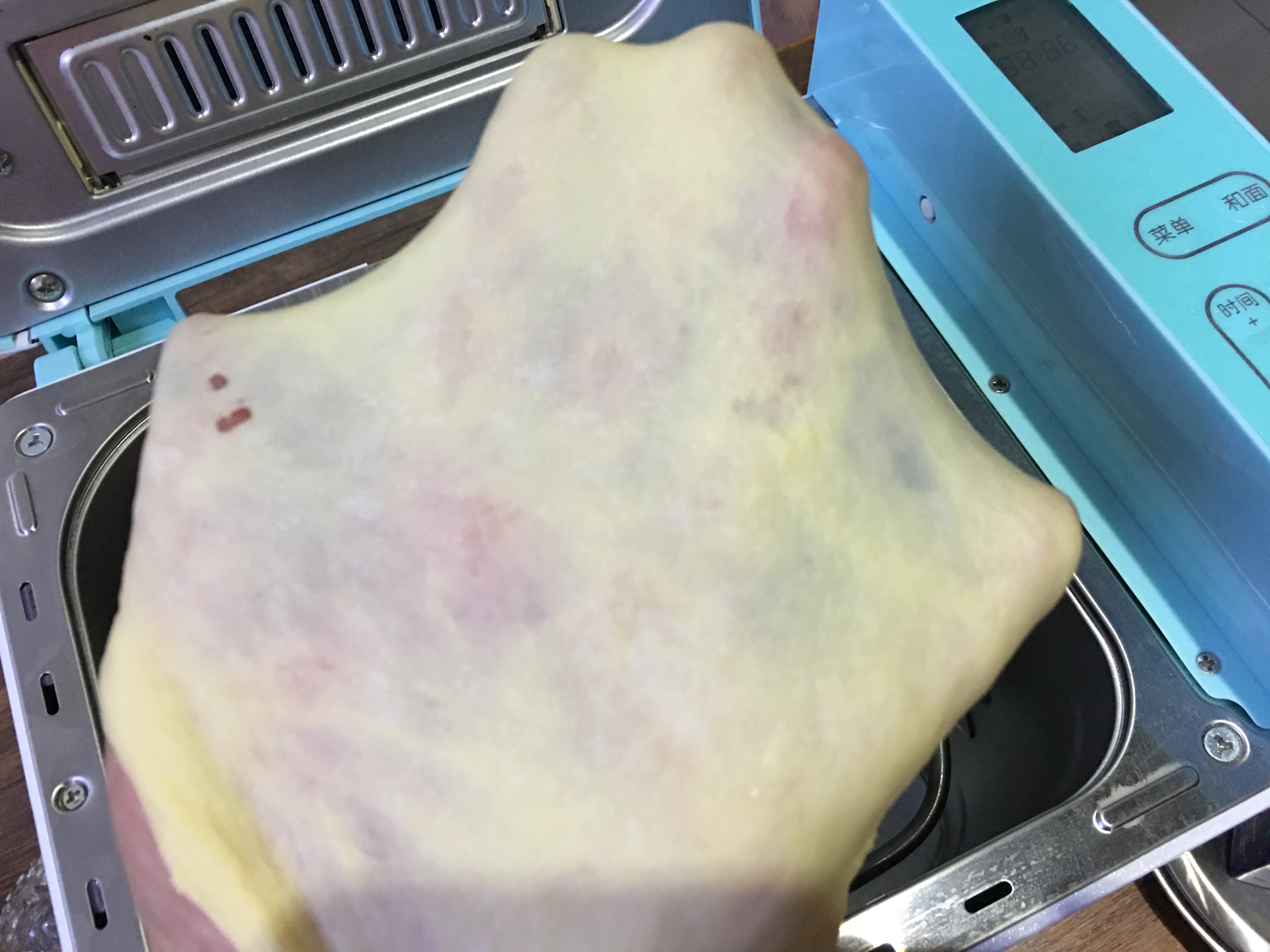 #東菱雲智能面包機#之玫瑰花醬紅薯吐司的做法 步骤3
