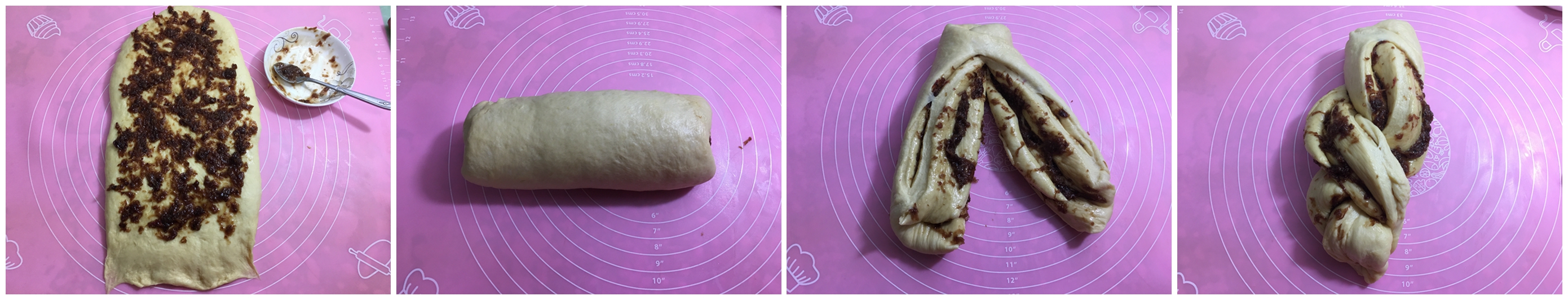 #東菱雲智能面包機#之玫瑰花醬紅薯吐司的做法 步骤7