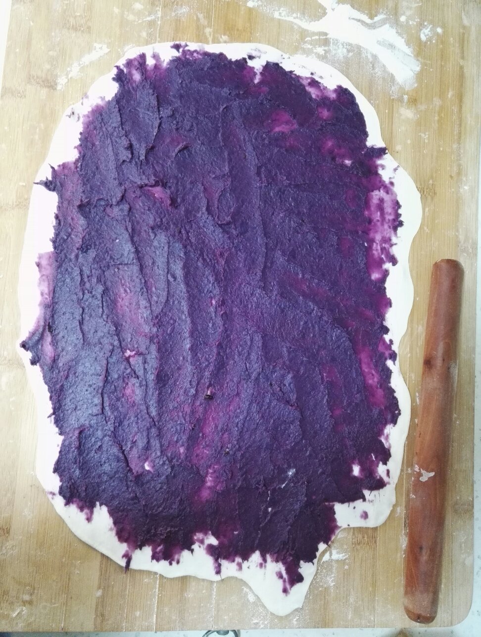 紅糖紫薯餅的做法 步骤3