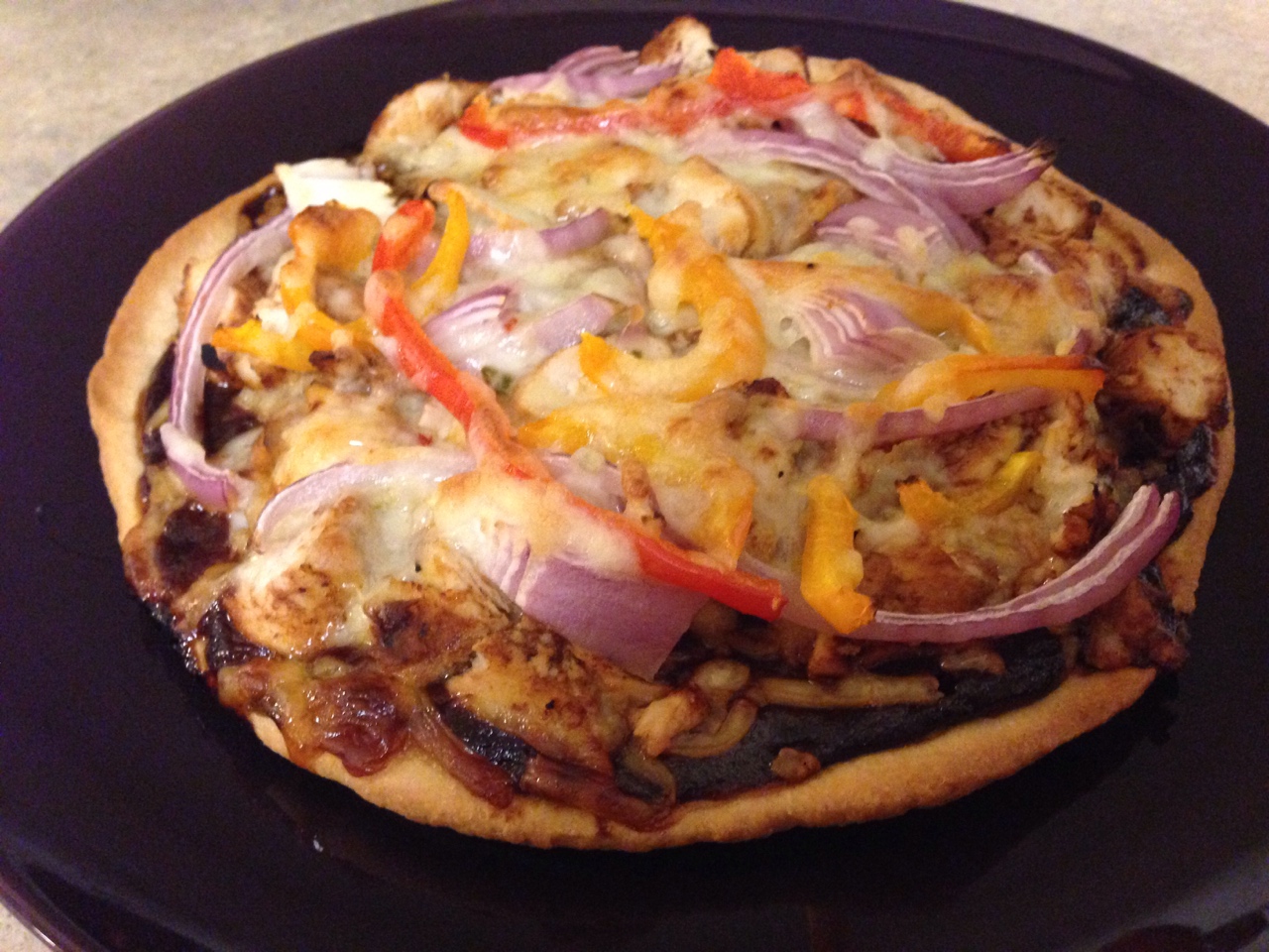 BBQ雞肉披薩 全麥版 Whole Wheat Barbecue Chicken Pizza的做法 步骤13