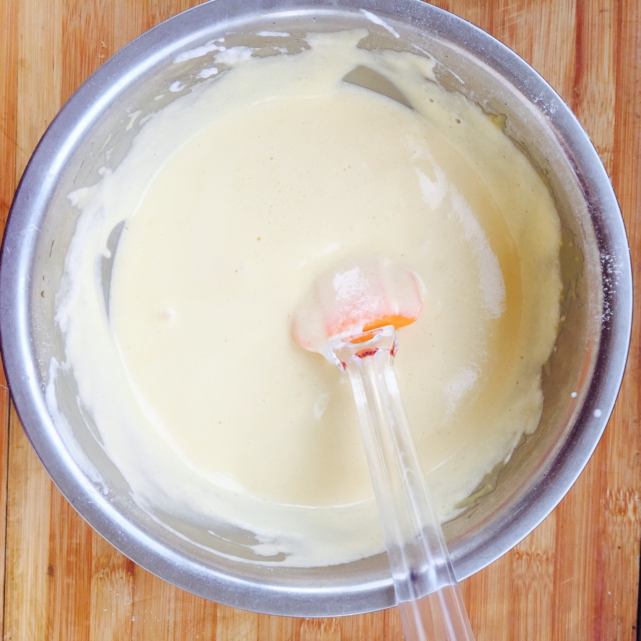 雙拼奶油水果戚風蛋糕的做法 步骤8