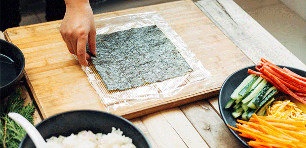 韓式紫菜包飯/簡單壽司（內有動圖）的做法 步骤13